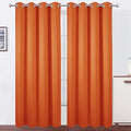 LEMOMO Blackout Curtains 52 x 90 Inch Long Orange Curtains Set of 2 Panels Room Darkening Curtains for Bedroom and Living Room