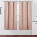 LEMOMO Blush Thermal Blackout Curtains/42 x 72 Inch/Set of 2 Panels Room Darkening Curtains for Bedroom