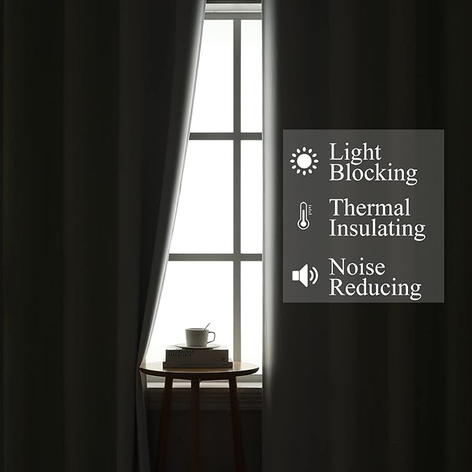 Estelar Textiler Sage Green and Greyish White Blackout Curtains 72 Inch Length 2 Panels Set, Room Darkening Grommet Ombre Curtains for Bedroom, Thermal Insulated Light Blocking Gradient Drapes,52Wx72L