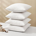 MIULEE Pillow Inserts 22x22 (Pack of 4,White), Down Feather Throw Pillow Inserts, Premium Fluffy Stuffer Throw Pillows Cotton Fabric for Sofa Bed Couch