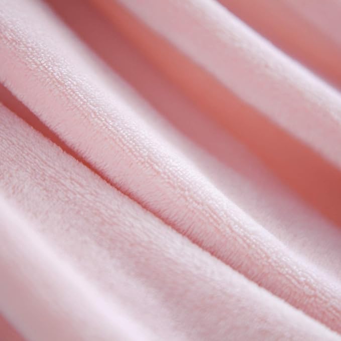 Bedsure GentleSoft Fleece Blankets Queen Size Pink - Valentines Blanket Soft Lightweight Plush Fuzzy Cozy Luxury Throw Microfiber 90x90 inches