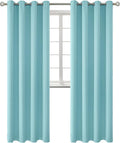 BGment Blackout Curtains - Grommet Thermal Insulated Room Darkening Bedroom and Living Room Curtains, Set of 2 Panels (55 x 96 Inch, Baby Blue)