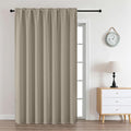CUCRAF Light Beige Blackout Curtains Customize, Rod Pocket Room Darkening Curtain for Bedroom Living Room, Thermal Insulated Window Drapes 1 Panel (Custom Size, Color)