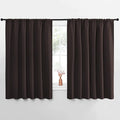 NICETOWN Blackout Curtains for Bedroom, Blackout Curtain Panels, Toffee Brown, 1 Pair, 62 by 63-inch, Window Treatment Energy Saving Thermal Insulated Solid Rod Pocket Blackout Drapes/Draperies