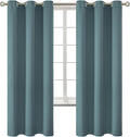 BGment Room Darkening Curtains 72 Inches Long - Grommet Thermal Insulated Drapes Window Treatment Curtains for Bedroom, 2 Panels, 42 x 72 Inch, Stone Blue