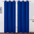 LEMOMO Royal Blue Thermal Blackout Curtains/42 x 84 Inch/Set of 2 Panels Room Darkening Curtains for Bedroom