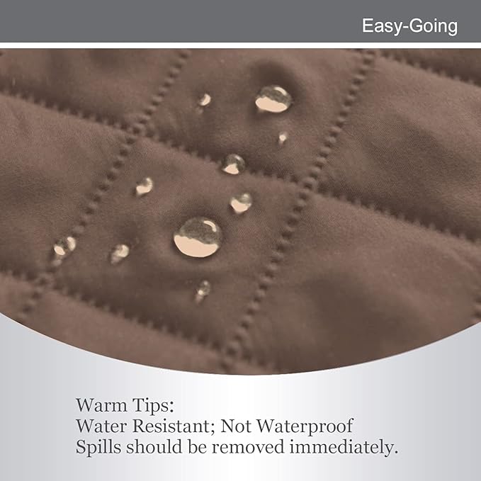 Easy-Going Reversible Oversized Couch Cover for 3 Cushion Couch Sofa Cover for Dogs Water Resistant Furniture Protector Cover with Foam Sticks for Pet (Oversized Sofa, Brown/Brown)