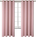 BGment Room Darkening Curtains 72 Inches Long - Grommet Thermal Insulated Drapes Window Treatment Curtains for Bedroom, 2 Panels, 52 x 72 Inch, Baby Pink