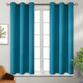 BGment Blackout Curtains - Grommet Thermal Insulated Room Darkening Bedroom and Living Room Curtains, Set of 2 Panels (38 x 45 Inch, Peacock Blue)