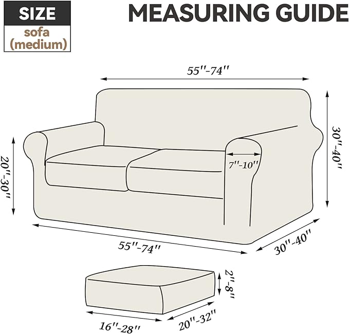WEERRW Velvet Couch Covers for 2 Cushion Couch Sofa - High Stretch Luxury Velvet Plush 3 Pieces Sofa Slipcovers with Elastic Bottom, Furniture Protector for Pets, Machine Washable, Burgundy, Medium