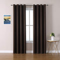 ChrisDowa Blackout Curtains 120 Inches Long 2 Panels Set for Living Room, Grommet Thermal Insulated Room Darkening Curtains for Bedroom (Brown, 52 x 120 Inch)