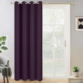 Yakamok Wide Thermal Blackout Patio Door Curtain Panel,Purple Grommet Sliding Door Insulated Curtains, Extra Wide Curtains for Sliding Glass Door,Purple, W52 x L84, 1 Panel