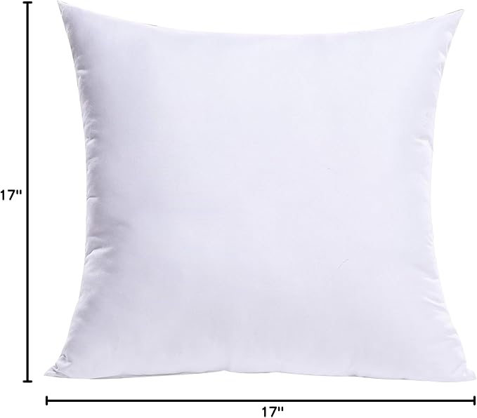 MIULEE Throw Pillow Insert Premium Pillow Stuffer Sham Rectangle for Decorative Cushion Bed Couch Sofa 17x17 Inch