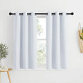 NICETOWN Room Darkening Curtain Panels - Window Treatment Thermal Insulated Grommet Light Blocking Curtains Drapes for Bedroom/Home Office (2 Panels, 34 by 50, Greyish White)