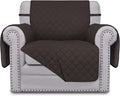 Easy-Going Chair Sofa Slipcover Reversible Sofa Cover Water Resistant Couch Cover Furniture Protector Cover with Elastic Straps for Pets Kids Children Dog Cat (Chair, Chocolate/Chocolate)