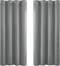Yakamok Dove Grey Room Darking for Livingroom Dining Room Darkening Thermal Insulated Bay Window Hotel Modern Elegant Black Out Sunblock Curtins/Bedroom, 52 x 45 Inches, 2 Panel Sets