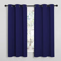 NICETOWN Blackout Draperies Curtains, All Season Thermal Insulated Solid Grommet Top Blackout Curtains/Drapes for Kid's Room (Royal Blue, 1 Pair, 34 x 63 inches)