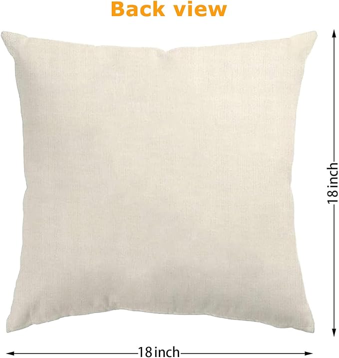 ONFAON Spring Decorations for Home - Spring Pillow Covers 18x18, Outdoor Pillow Covers Springtime Farmhouse Throw Pillow Cover Garden Linen Cushion Case for Home Decor
