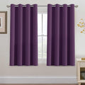 H.VERSAILTEX Blackout Curtain for Living Room Thermal Insulated Window Treatment Curtain 54 inch Length Energy Saving Solid Grommet Top Blackout Drape, One Panel, Plum Purple, 52" W x 54" L