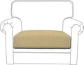 Easy-Going Stretch Cushion Cover Sofa Cushion Furniture Protector Sofa Seat Sofa slipcover Sofa Cover Soft Flexibility with Elastic Bottom(Chair Cushion,Beige)