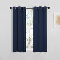 NICETOWN Blackout Draperies Curtains, Navy, 1 Pair, 29 x 40 Inch, All Season Thermal Insulated Solid Grommet Top Blackout Curtains/Drapes for Kid's Room