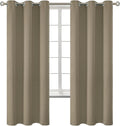 BGment Room Darkening Curtains 72 Inches Long - Grommet Thermal Insulated Drapes Window Treatment Curtains for Bedroom, 2 Panels, 42 x 72 Inch, Cocoa