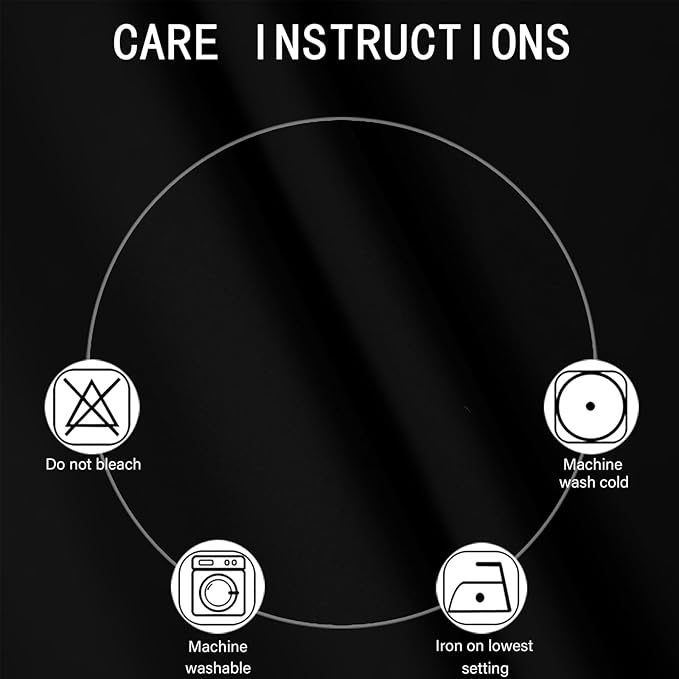 LEMOMO Blackout Curtains 52 x 90 Inch Long Black Curtains Set of 2 Panels Room Darkening Curtains for Bedroom and Living Room