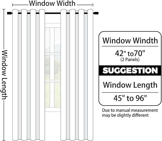 Yakamok Light Blocking Ombre Curtains, Greyish White and Purple Gradient Color Curtains, Room Darkening Grommet Window Drapes for Bedroom(Purple, 42x84 Inch, 2 Panels)