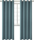 BGment Room Darkening Curtains 84 Inches Long - Grommet Thermal Insulated Drapes Window Treatment Curtains for Bedroom, 2 Panels, 52 x 84 Inch, Stone Blue