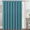 H.VERSAILTEX Blackout Patio Curtains 100 x 96 Inches for Sliding Door Extral Wide Blackout Curtain Panels Thermal Insulated Room Divider - Grommet Top, 8' Tall by 8.5' Wide - Storm Blue
