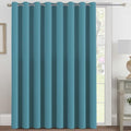 H.VERSAILTEX Blackout Patio Curtains 100 x 108 Inches for Sliding Door Extral Wide Blackout Curtain Panels Thermal Insulated Room Divider - Grommet Top, 9' Tall by 8.5' Wide - Storm Blue