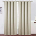 LEMOMO Blackout Curtains 52 x 90 Inch Long Light Beige Curtains Set of 2 Panels Room Darkening Curtains for Bedroom and Living Room