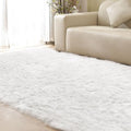 ORINOVA White Rugs for Living Room 6x9 Area Rugs for Bedroom Large Washable Faux Sheepskin Fluffy Fur Rug Nursery Rugs Room Décor