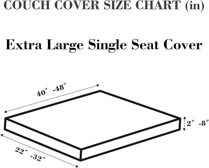Sofa Covers Couch Covers for Sofa Pet Friendly Couch Cushion Covers Universal Sofa Covers Washable Stretch Slipcovers for Sectional Sofa (Texture Ivory White,Extra Large Single Seat Cover)