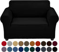 Joccun Stretch Chair Couch Cover,1-Piece Sofa Slipcover Spandex Jacquard Fabric Sofa Covers with Elastic Bottom,Washable Furniture Protector for Dogs,Cats,Kids(Armchair,Wide 35" - 55",Black)