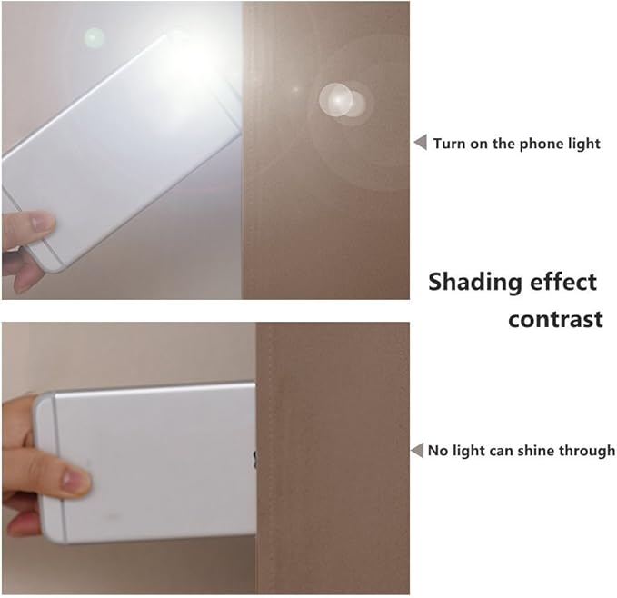 NICETOWN Warm Curtains for Winter, 100% Blackout Curtains Thermal, Noise Reduction and Privacy Curtains for Patio Door, Black Lined Blackout Drapes with Grommet Top, Cappuccino, 1 Pair, W62 x L84