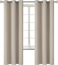 BGment Room Darkening Curtains 72 Inches Long - Grommet Thermal Insulated Drapes Window Treatment Curtains for Bedroom, 2 Panels, 42 x 72 Inch, Camel