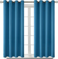 BGment Blackout Curtains - Grommet Thermal Insulated Room Darkening Bedroom and Living Room Curtains, Set of 2 Panels (52 x 54 Inch, Steel Blue)