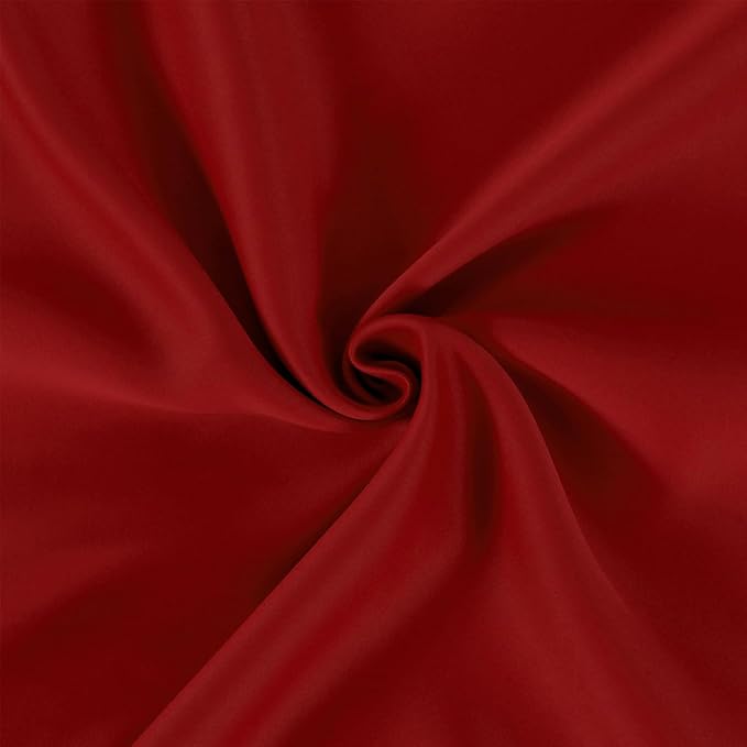 LEMOMO Blackout Curtains 66 x 84 inch/Red Curtains Set of 2 Panels/Thermal Insulated Room Darkening Bedroom Curtains