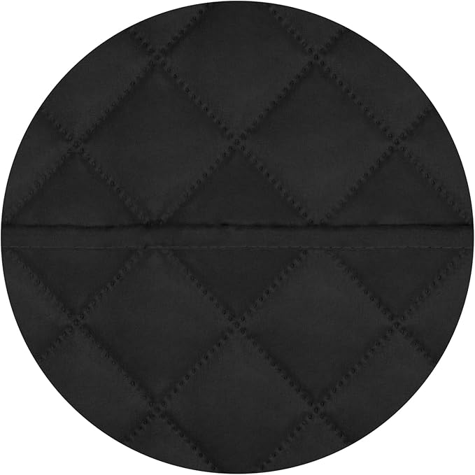 PureFit Reversible Quilted Sofa Cover, Water Resistant Slipcover Furniture Protector, Washable Couch Cover with Non Slip and Elastic Straps for Kids, Dogs, Pets (Oversized Loveseat, Black/Black)