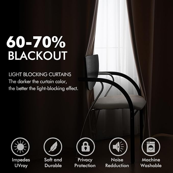 MIULEE Velvet Curtains Blush Beige Elegant Grommet Thermal Insulated Soundproof Room Darkening Curtains/Drapes for Classical Living Room Bedroom Decor 52 x 108 Inch Set of 2
