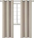BGment Room Darkening Curtains 84 Inches Long - Grommet Thermal Insulated Drapes Window Treatment Curtains for Bedroom, 2 Panels, 38 x 84 Inch, Camel