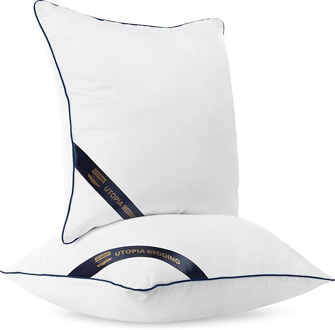 Utopia Bedding Throw Pillow Inserts (Pack of 6, White), 18 x 18 Inches Decorative Indoor Pillows for Sofa, Bed, Couch, Cushion Sham Stuffer