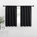 NICETOWN Halloween Kitchen Window Curtains Over Sink, Energy Smart Decoration Thermal Insulating Blackout Drapes/Draperies for RV Bunk (2 Panels, 42 inches Wide by 30 inches Long)