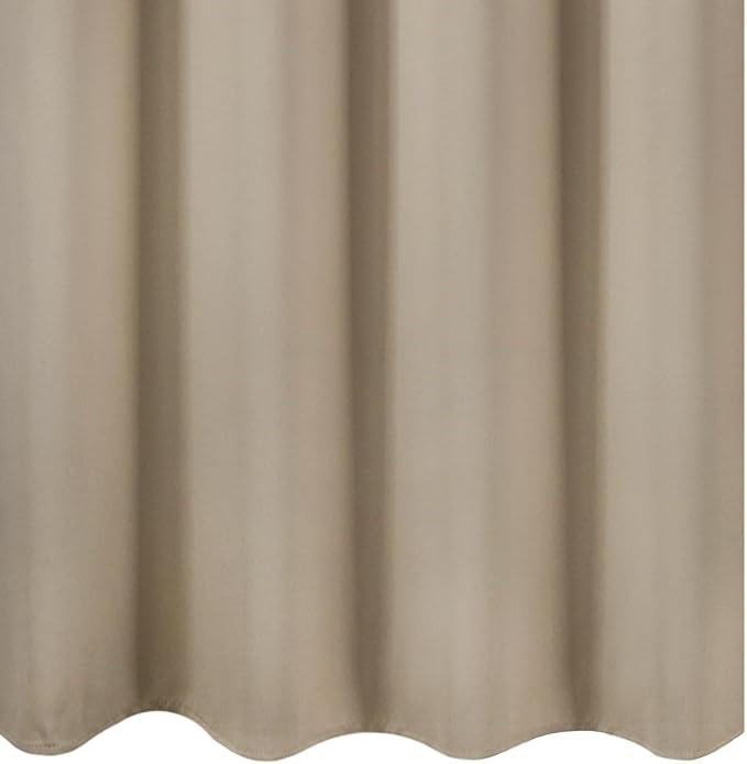 LEMOMO Blackout Curtains 52 x 108 inch/Khaki Curtains Set of 2 Panels/Thermal Insulated Room Darkening Bedroom Curtains