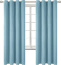 BGment Room Darkening Curtains 72 Inches Long - Grommet Thermal Insulated Drapes Window Treatment Curtains for Bedroom, 2 Panels, 52 x 72 Inch, Greyish Blue