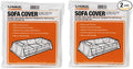 U-Haul Sofa Covers - 2 Pack – Plastic Moving and Storage Covers for Couches Up to 8’ Long – 134” x 42” Covers – Water Resistant