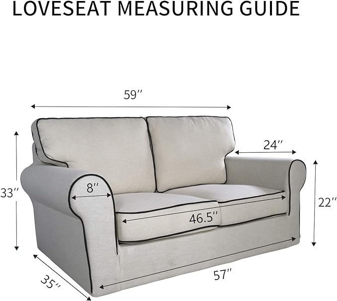PureFit Super Stretch Sofa Slipcover – Spandex Non Slip Soft Couch Sofa Cover, Washable Furniture Protector with Non Skid Foam and Elastic Bottom for Kids, Pets （Loveseat, Light Gray）