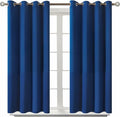 BGment Blackout Curtains for Bedroom - Grommet Thermal Insulated Room Darkening Curtains for Living Room, 52 x 54 Inch, 2 Panels, Royal Blue