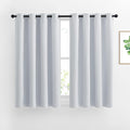 NICETOWN Room Darkening Curtains for Living Room - Window Treatment Thermal Insulated Grommet Darkening Panels/Drapes for Bedroom (Light Grey=Greyish White, 2 Panels, 52 by 45)